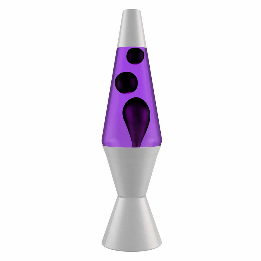 14.5’’ LAVA LAMP – BLACK & PURPLE A3