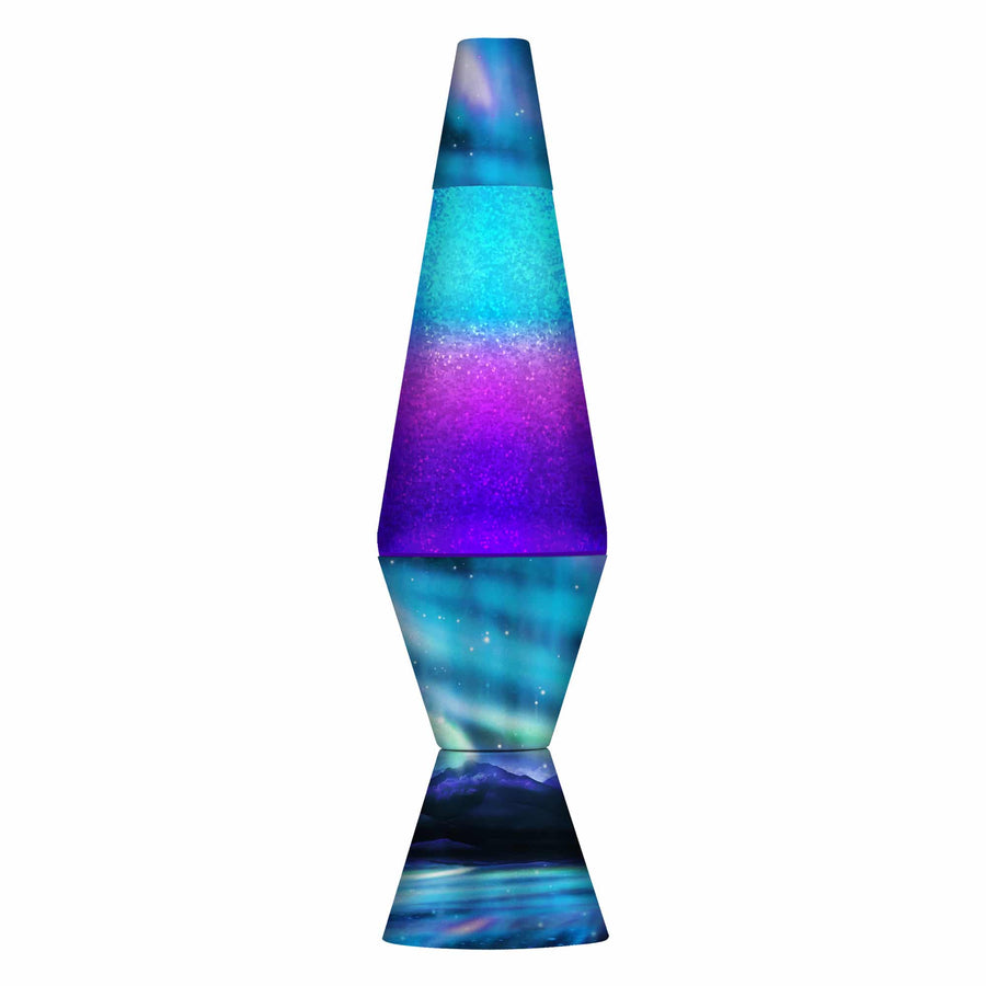 14.5″ LAVA LAMP COLORMAX NORTHERN LIGHTS – GLITTER O3