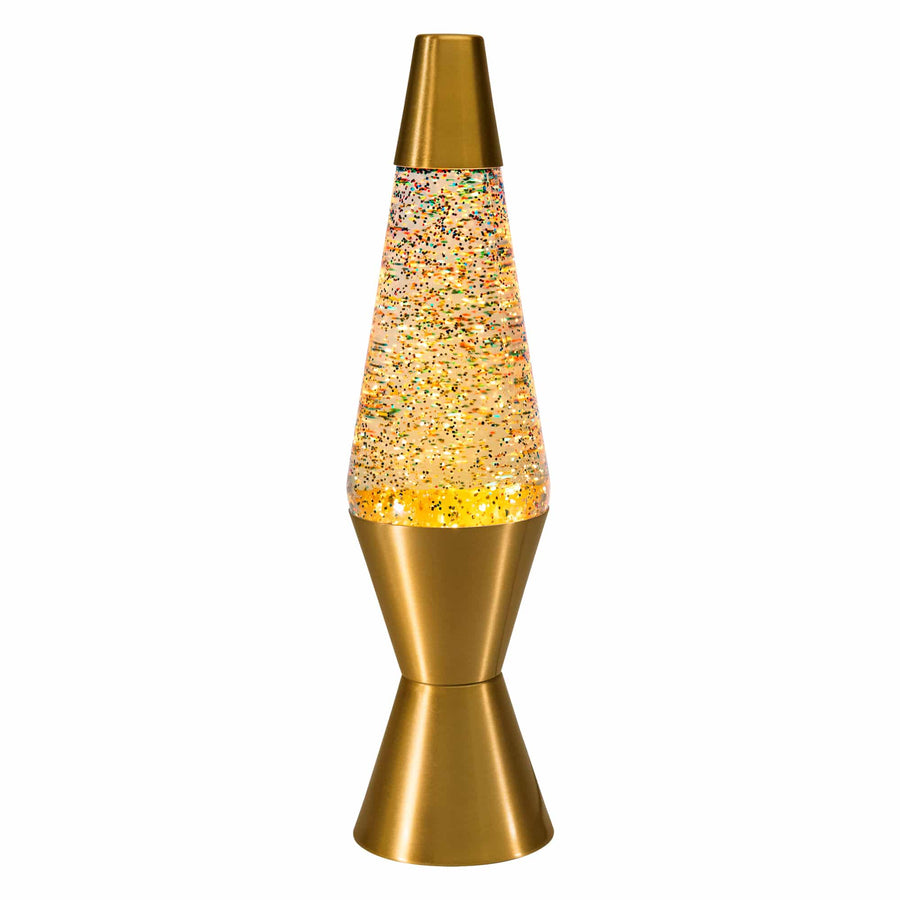 14.5″ LAVA LAMP RAINBOW GLITTER – CLEAR/GOLD A4