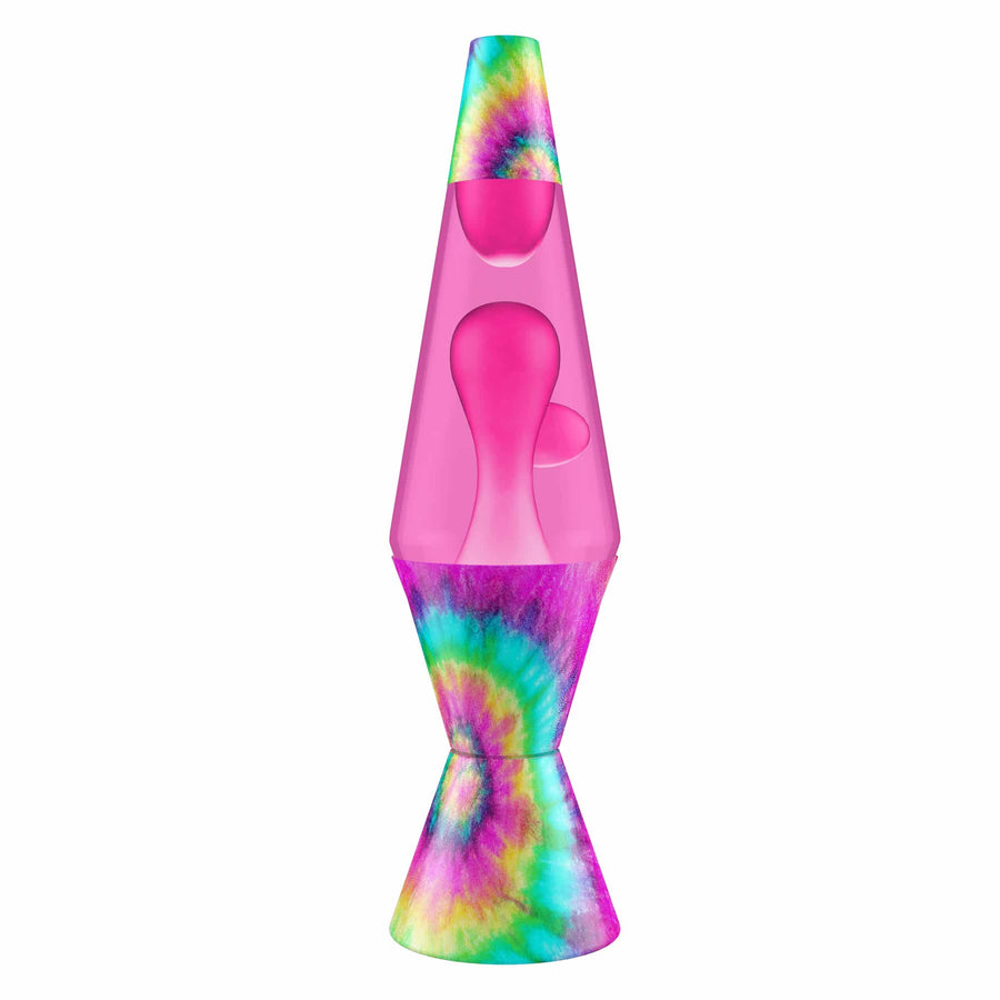 14.5″ LAVA LAMP – TIE DYE PINK SPIRAL N2