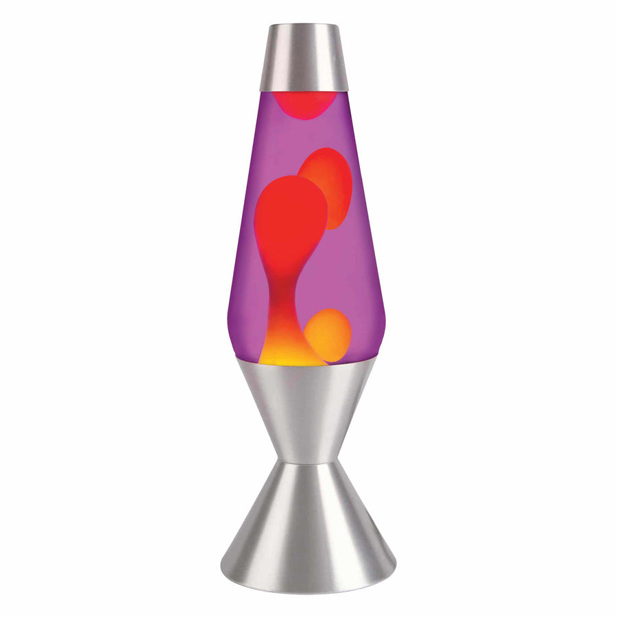 16.3″ LAVA LAMP – YELLOW/PURPLE/SILVER E1